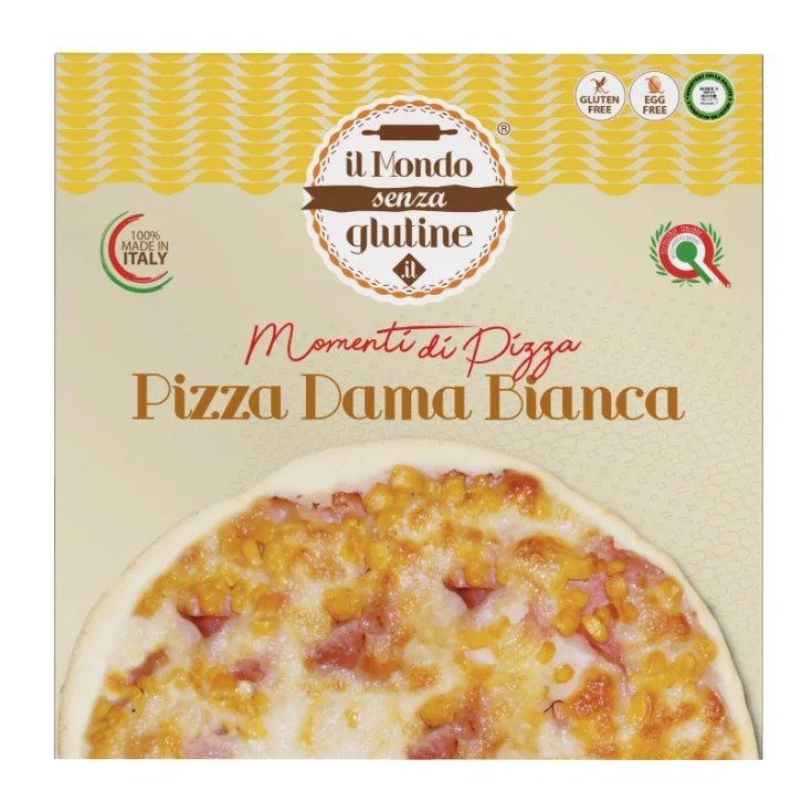 Un Mondo Senza Glutine Pizza Surgelata Mozzarella Pomodoro e Salame