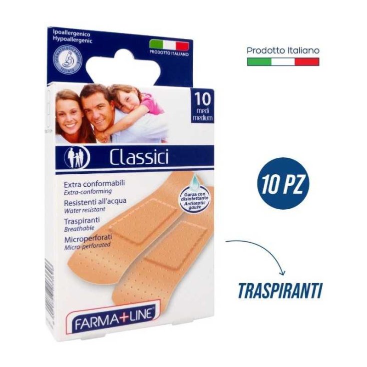 Farmaline Cerotti 7x2 cm, 10 Pezzi