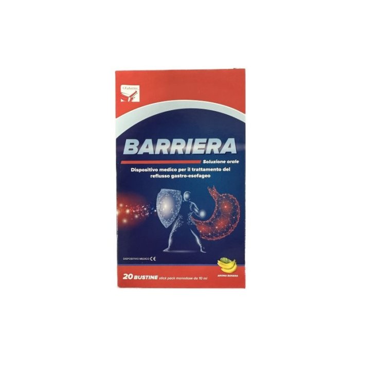 Gepharma Barriera Soluzione Orale Reflusso Aroma Banana, 20 Bustine