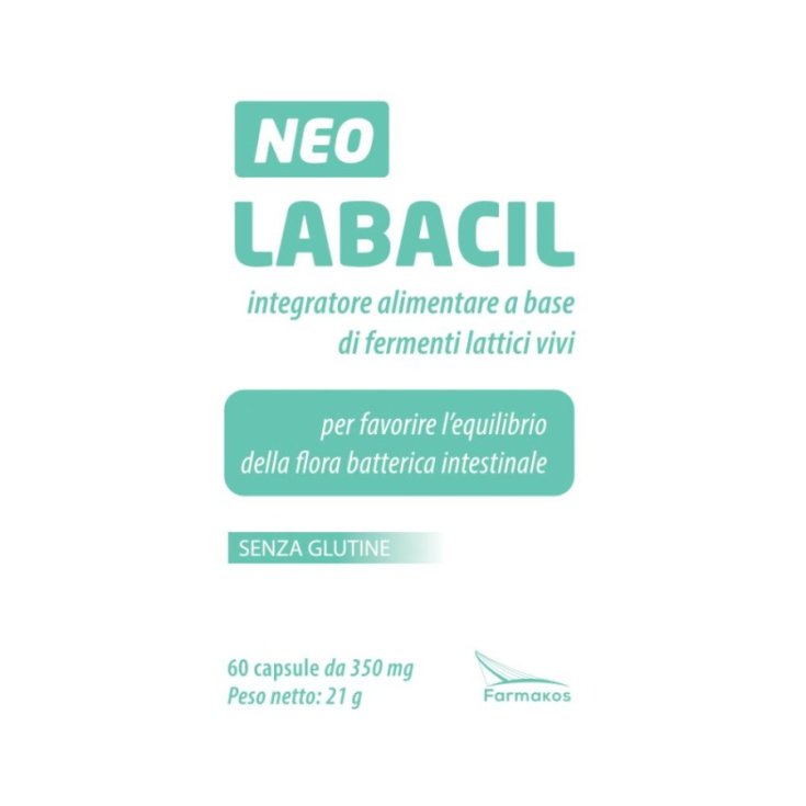 Farmakos Neo Labacil 60 Capsule Integratore Fermenti Lattici e Vitamine