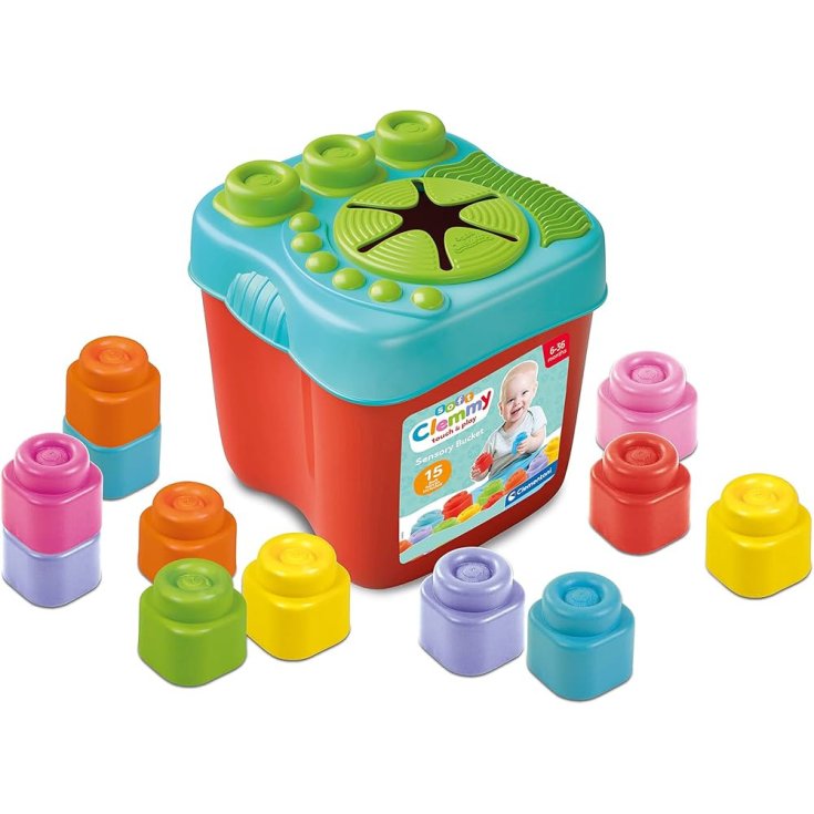 Clementoni Secchiello Sensoriale per Bambini 6+ Mesi