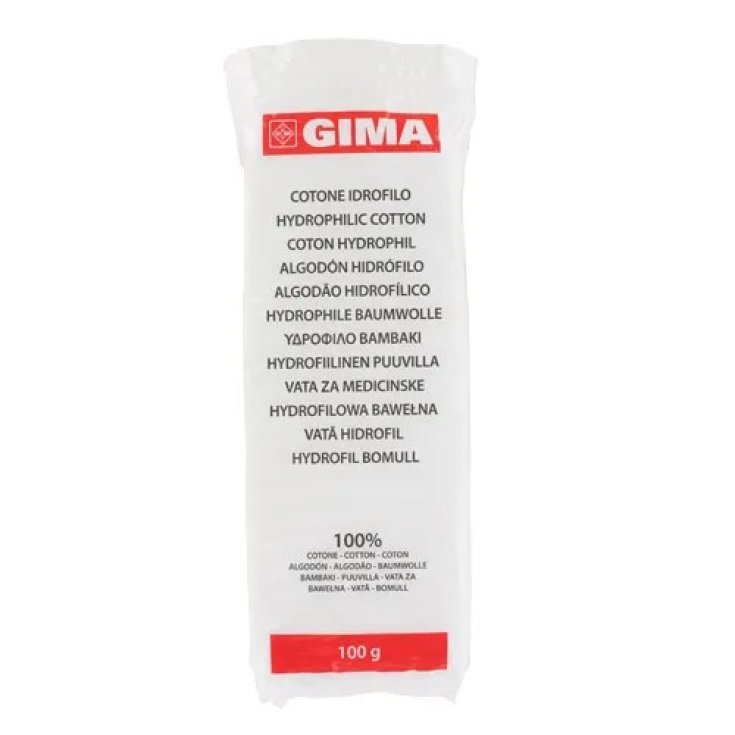 Gima Cotone Idrofilo Piegato a Z 100g 100 Pezzi