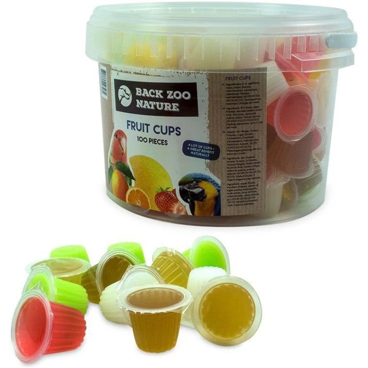 Back Zoo Nature Fruit Cups Mix - Snack Frutta per Volatili