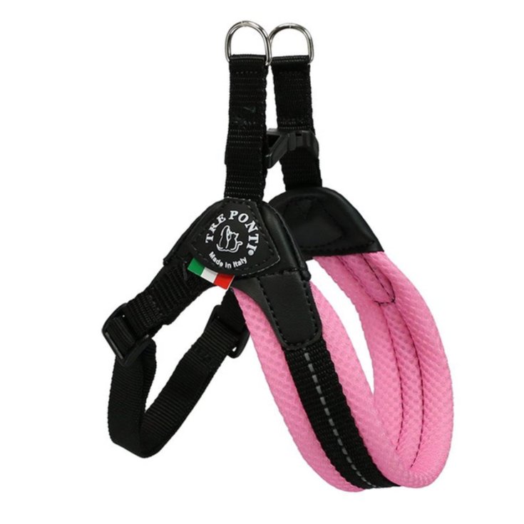 Tre Ponti Easy Fit Rete Pettorina Regolabile Rosa Taglia 4
