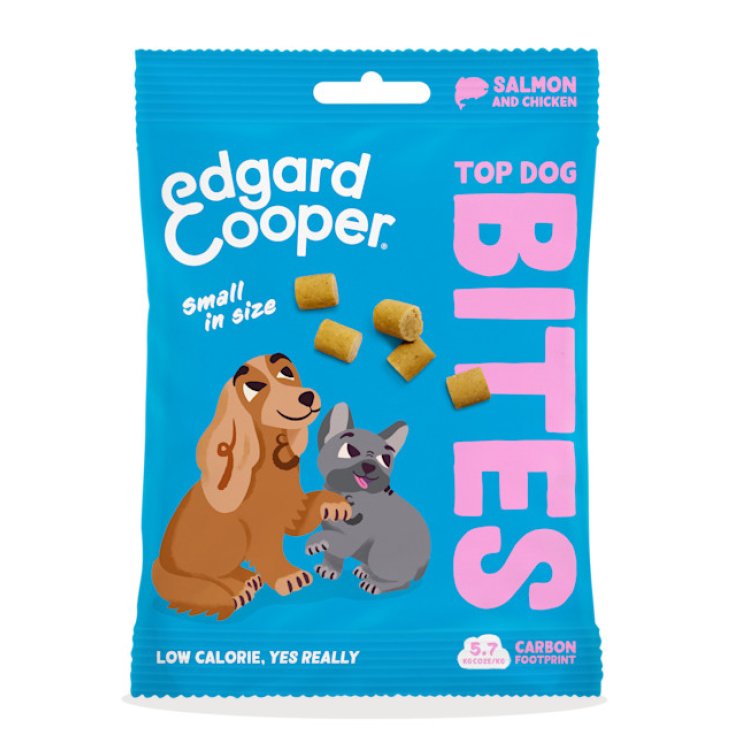 Edgard & Cooper Snack Cani Top Dog Bites Salmone e Pollo Large 50 g
