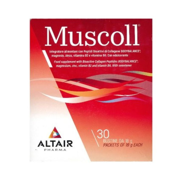 Muscoll Integratore per Apparato Muscolo-Scheletrico, 30 Bustine, Altair Pharma