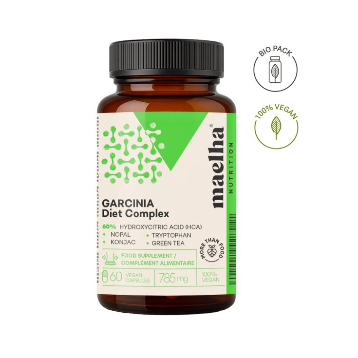 Maelha Nutr Garcinia Diet, Integratore Controllo Peso, 60 Capsule