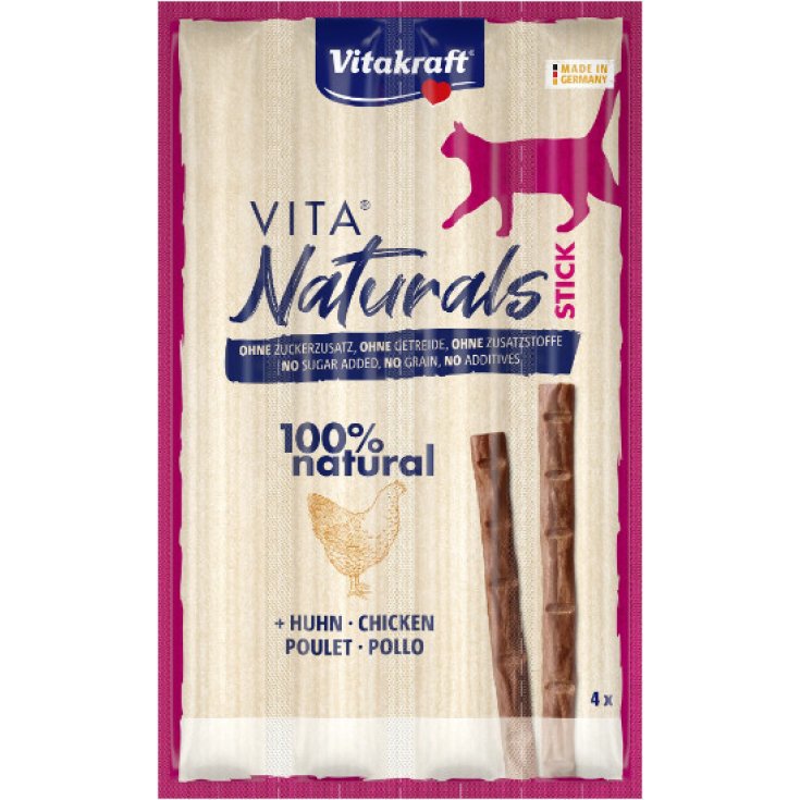 Vitakraft Vita Nat Cat Sticks Pollo, 4 Pezzi