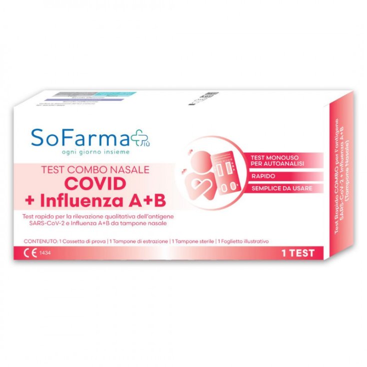 Sofarmapi&ugrave; Test Rapido Covid-19 + Influenza A/B Combo Autodiagnostico