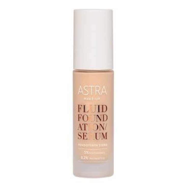 Astra Make-Up Fluid Foundation Serum 04, Fondotinta Siero Idratante 19 ml