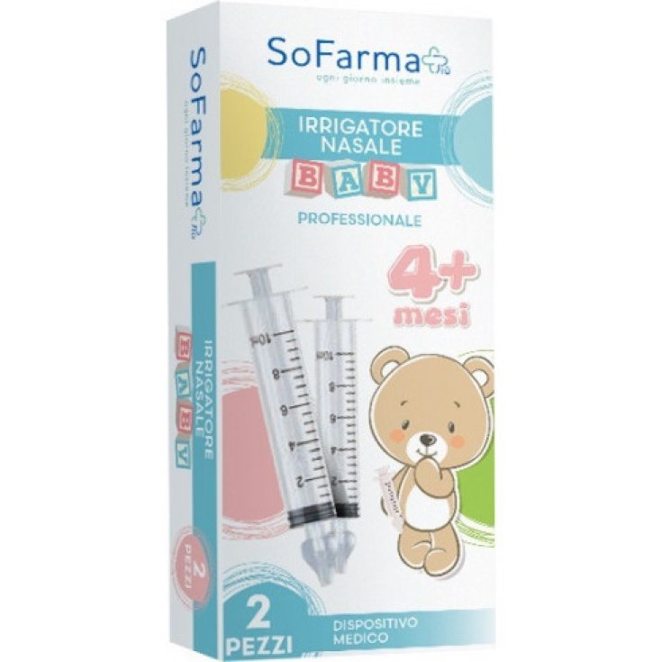 Sofarmapi&ugrave; Kit Irrigatore Nasale Baby con Soluzione Isotonica e Siringa
