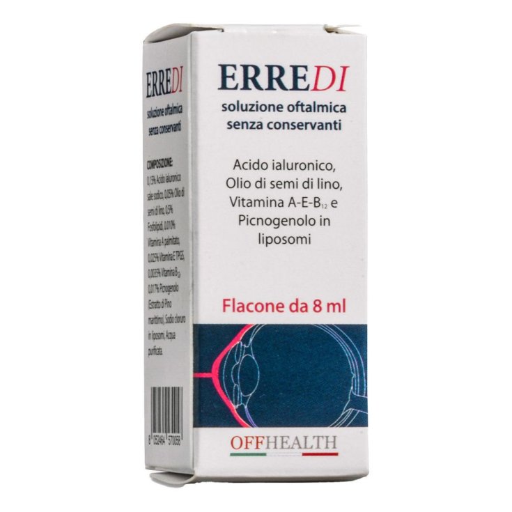 Erredi Soluzione Oftalmica Idratante Lubrificante Senza Conservanti 8 ml