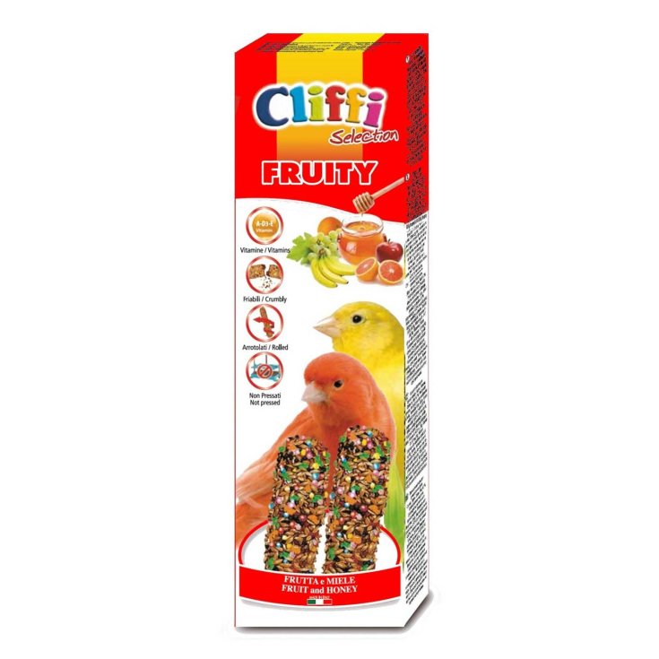 STICKS CANARINI CON  FRUTTA E MIELE