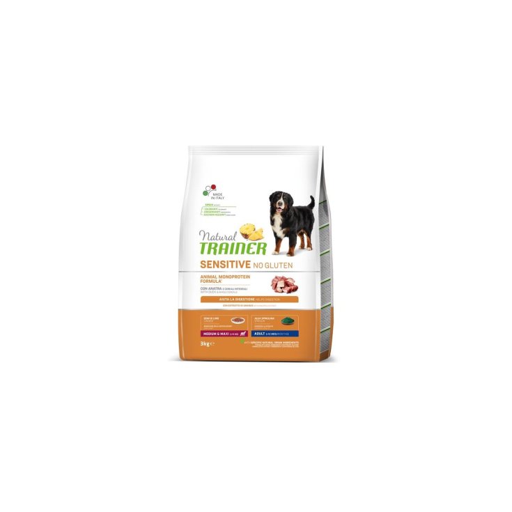 Natural Sensitive No Gluten Medium & Maxi Adult con Anatra - 3KG