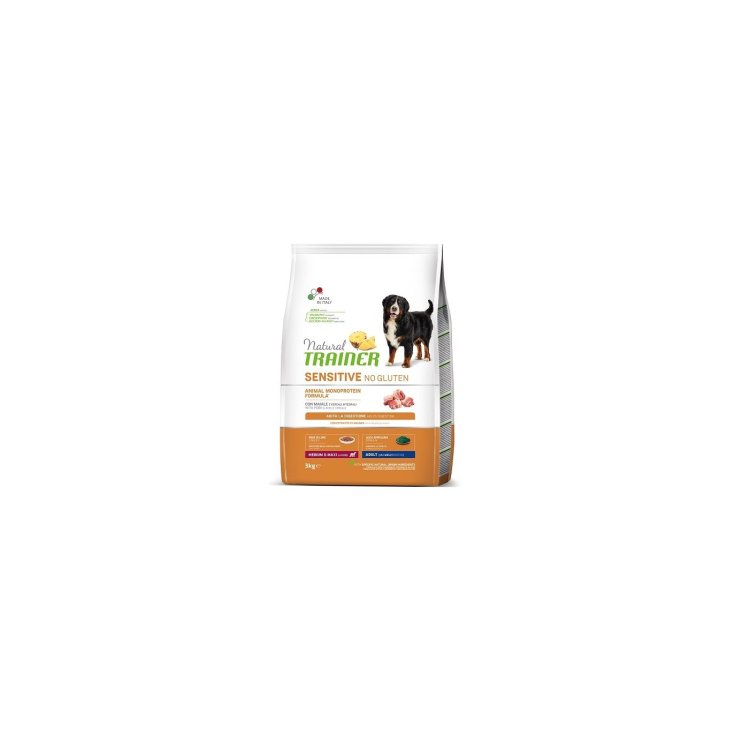 Natural Sensitive No Gluten Medium & Maxi Adult con Maiale - 3KG