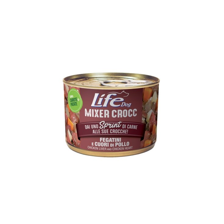 Mixer Crocc Fegatini e Cuori di Pollo con Carote e Patate - 150GR