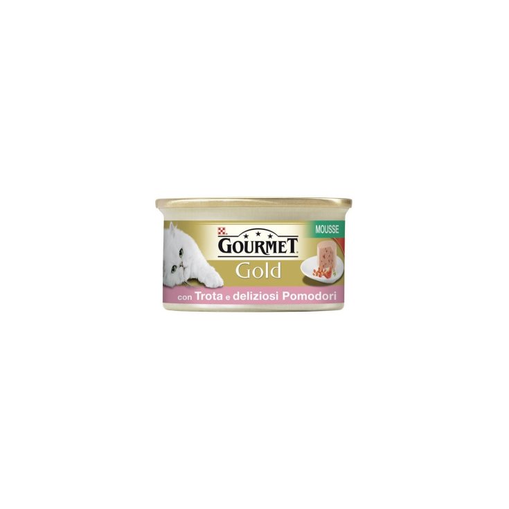 Gourmet Gold Mousse con Verdure, con Trota e Pomodori - 85GR