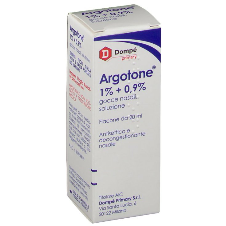Domp&eacute; Argotone 1% + 0.9%  Gocce Nasali 20ml