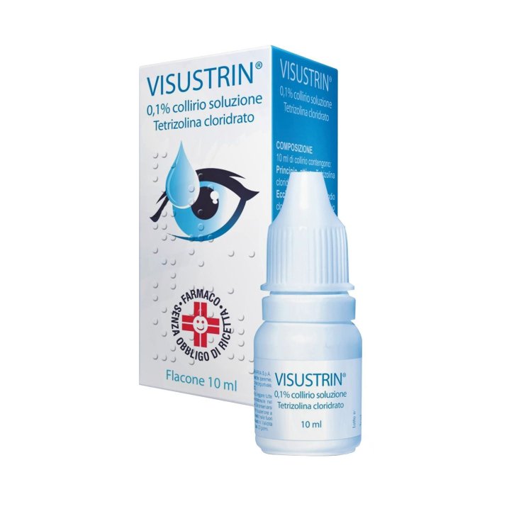 Visustrin&reg; 0,1% Collirio Soluzione Tetrizolina Cloridrato 10ml