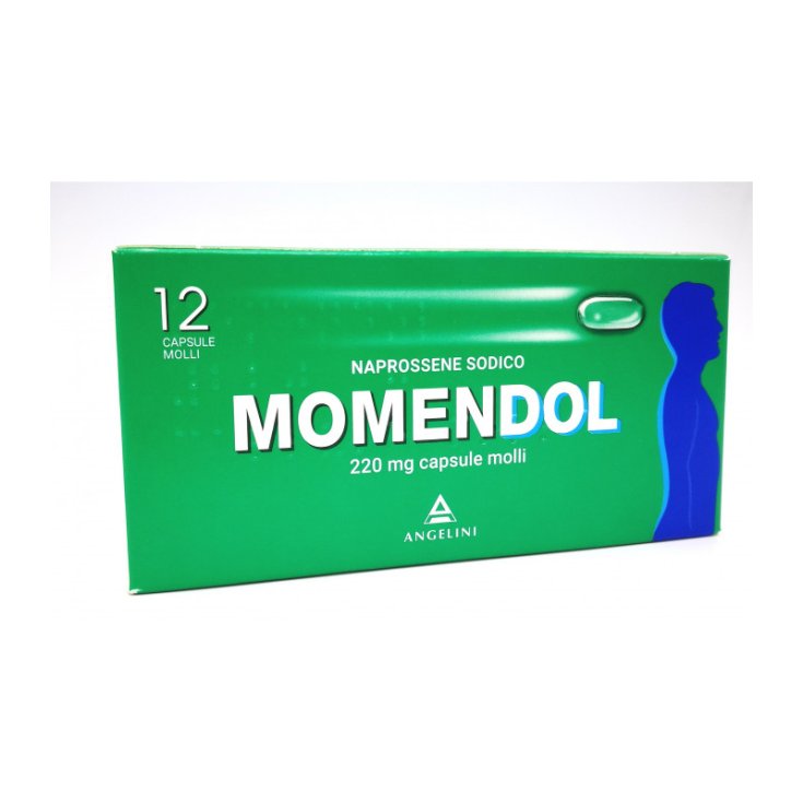 Angelini Momendol 220mg 12 Capsule Molli