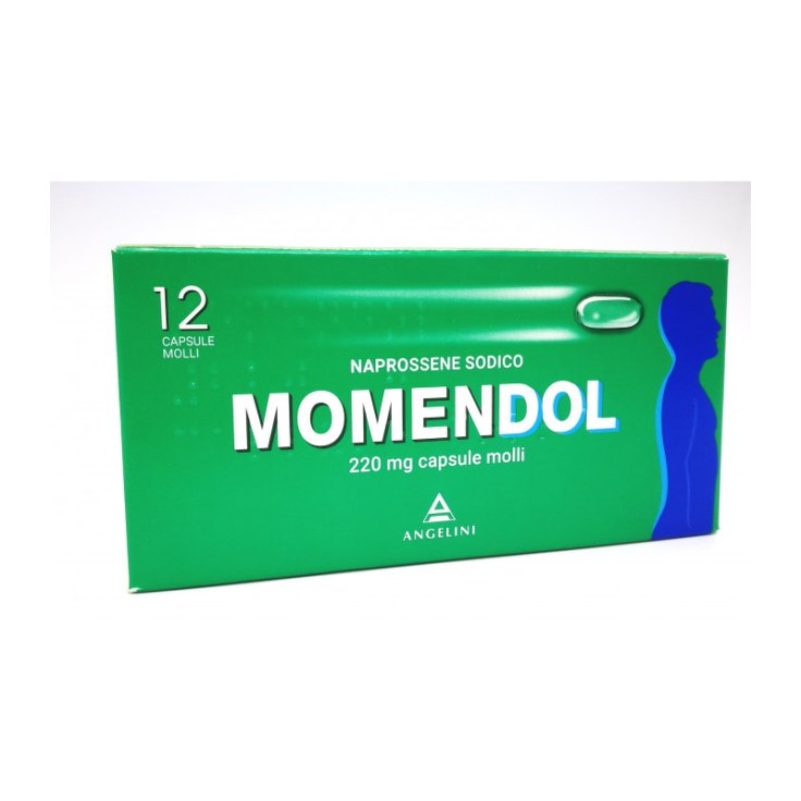 Angelini Momendol 220mg 12 Capsule Molli