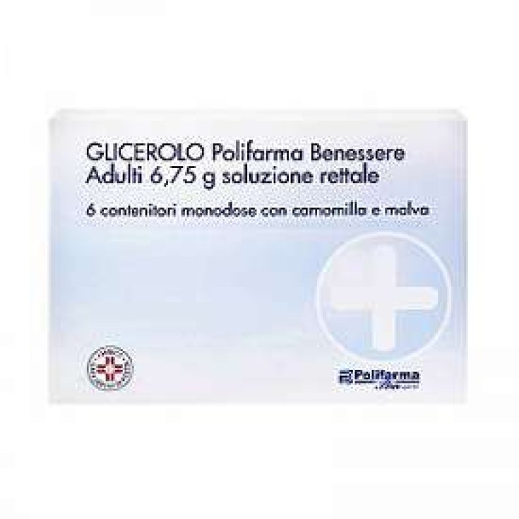 Polifarma Glicerolo Adulti 6,75g  Per Stitichezza 6 Contenitori Monodose