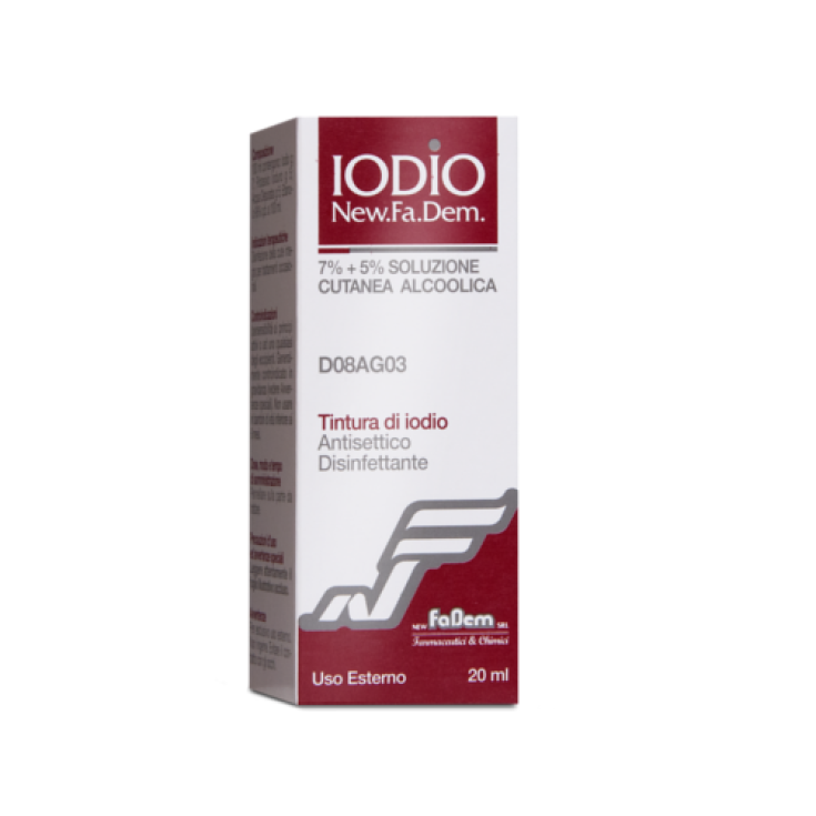 New.Fa.Dem Iodio 7% + 5% Soluzione Cutanea Alcolica I  1000ml