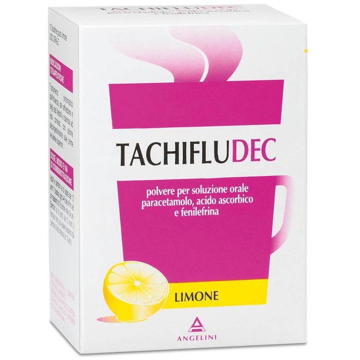 Tachifludec Angelini Polvere Per Soluzione Orale Gusto Limone 10 Bustine