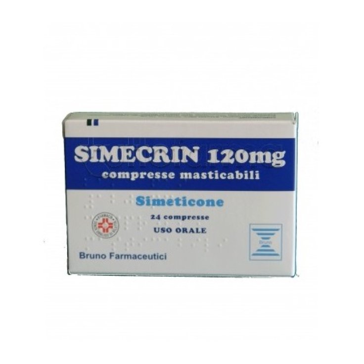 Simecrin 120mg Per Gonfiore Addominale E Meteorismo 24 Compresse Masticabili