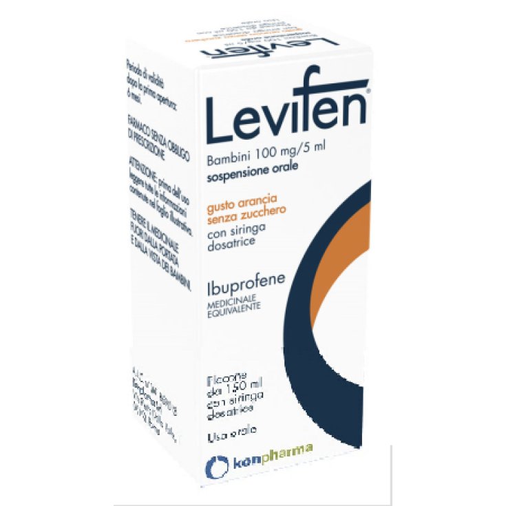 Levifen 100mg/5ml Sospensione Orale Arancia 150ml Levifen 100mg/5ml Sospensione Orale Arancia 150ml