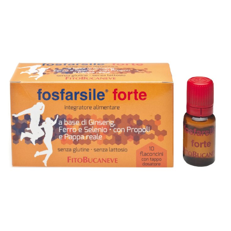 Fitobucaneve Fosfarsile Forte Ginseng Integratore Alimentare Senza Glutine 10Flaconcini