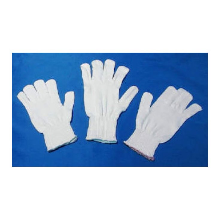 Farmasystem Guanto Crine Cotone Bianco 