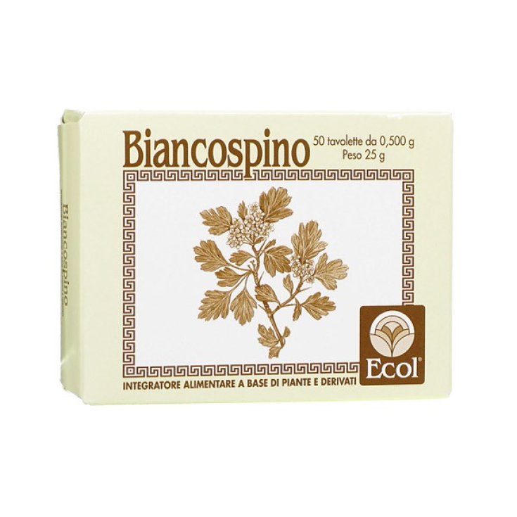 Ecol Biancospino Integratore Alimentare 50 Tavolette 0,5g