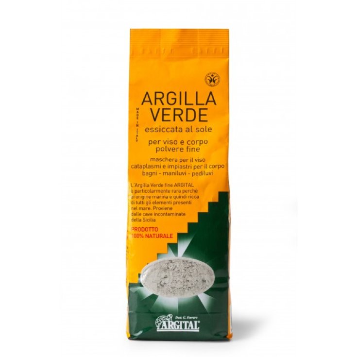 Argital Argilla Verde Essiccata Al Sole Per Viso E Corpo Polvere Fine 2500g