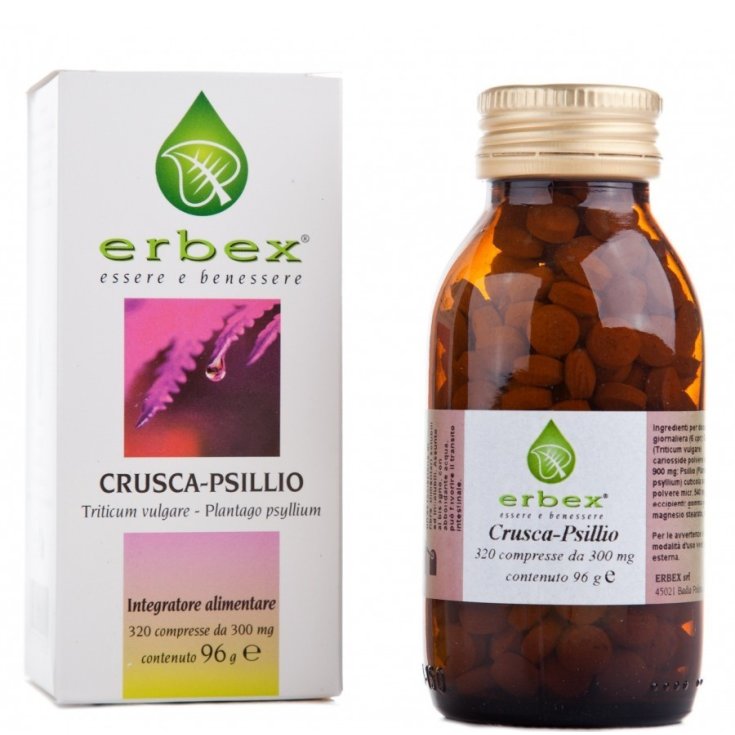 Erbex Crusca Psillio Integratore Alimentare 320 Compresse