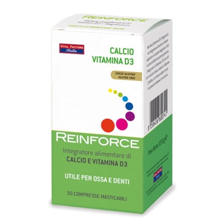 Reinforce Calcio e Vitamina D3 Integratore Alimentare 30 Compresse