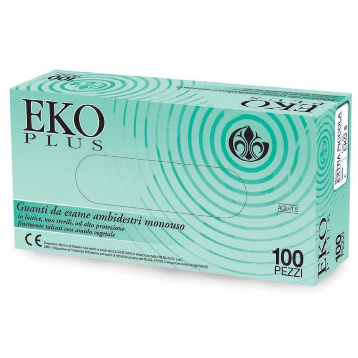 Gardening Eko Plus Guanti In Lattice Ambidestri Monouso Misura 7 100 Pezzi