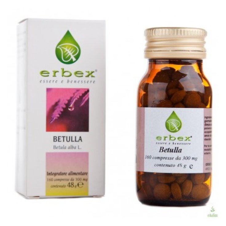 Erbex Betulla Integratore Alimentare 100 Capsule