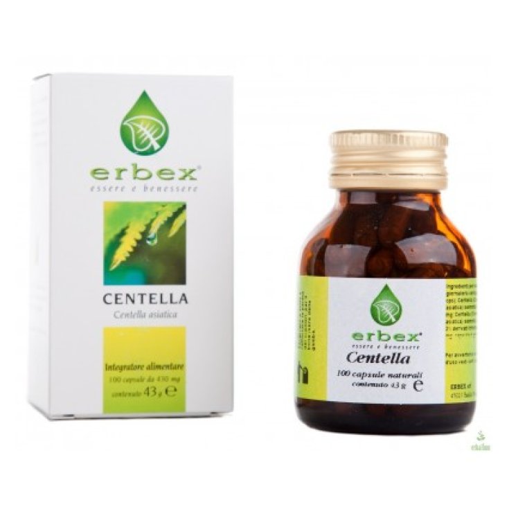 Erbex Centella 430mg Integratore Alimentare 100 Capsule