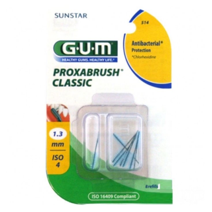 Gum Proxabrush 514 Protezione Antibatterica 8 Pezzi