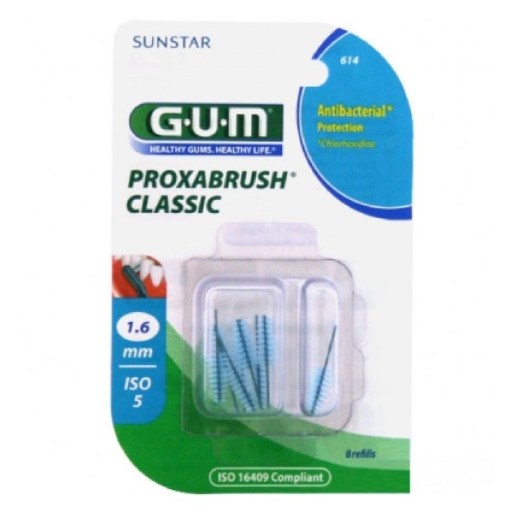 Gum Proxabrush 614 Protezione Antibatterica 8 Pezzi