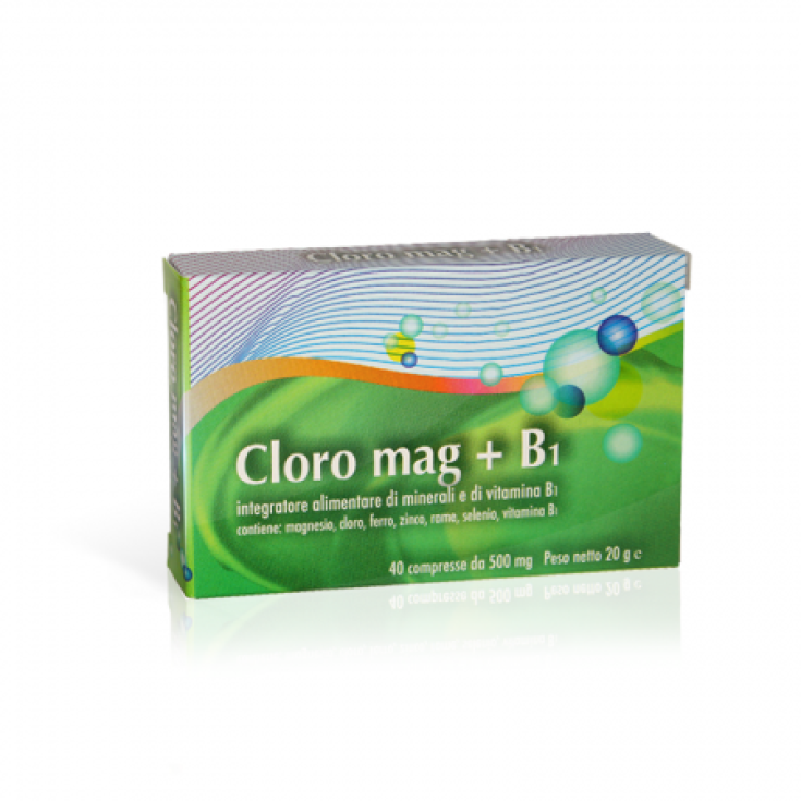 Aurora Srl Cloro Mag + B1 Integratore Alimentare 40 Compresse Aurora Srl Cloro Mag + B1 Integratore Alimentare 40 Compresse