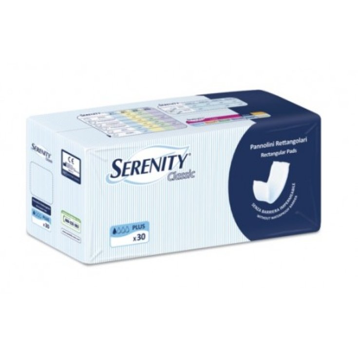 Serenity Pannoloni Rettangolari Senza Barriere 30 Pezzi