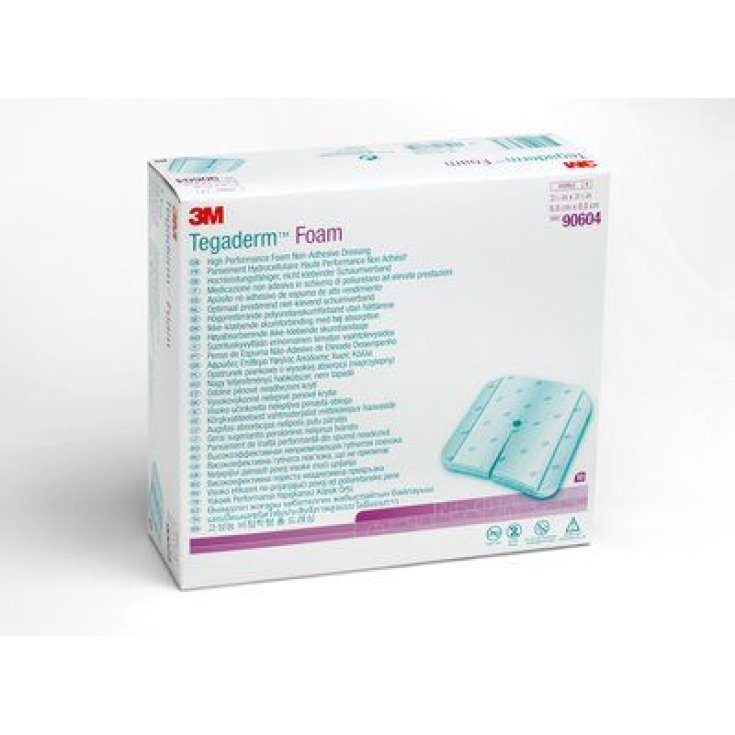 3M Tegaderm Foam Medicazione Adesiva 8,8x8,8cm 10 Pezzi