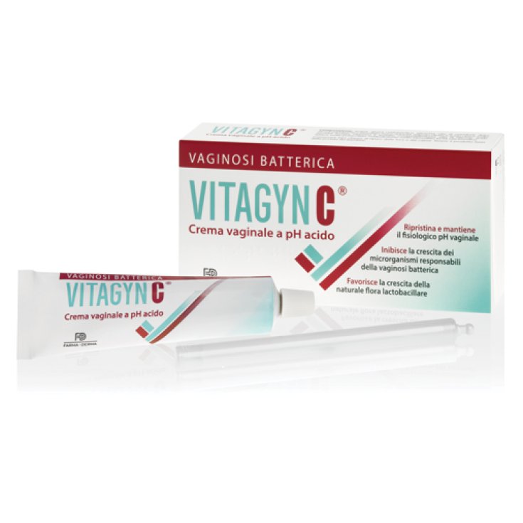 Farma-Derma Vitagyn&reg;  Crema Vaginale A pH Acido 30g Con 6 Applicatori Monouso.