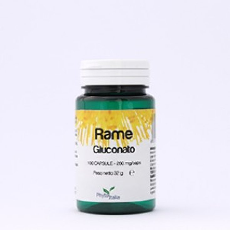 PhytoItalia Rame Gluconato Integratore Alimentare 100 Capsule