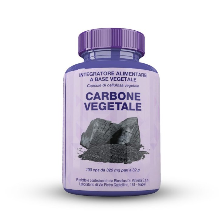 Biosalus&reg; Carbone Vegetale Integratore Alimentare 100 Capsule