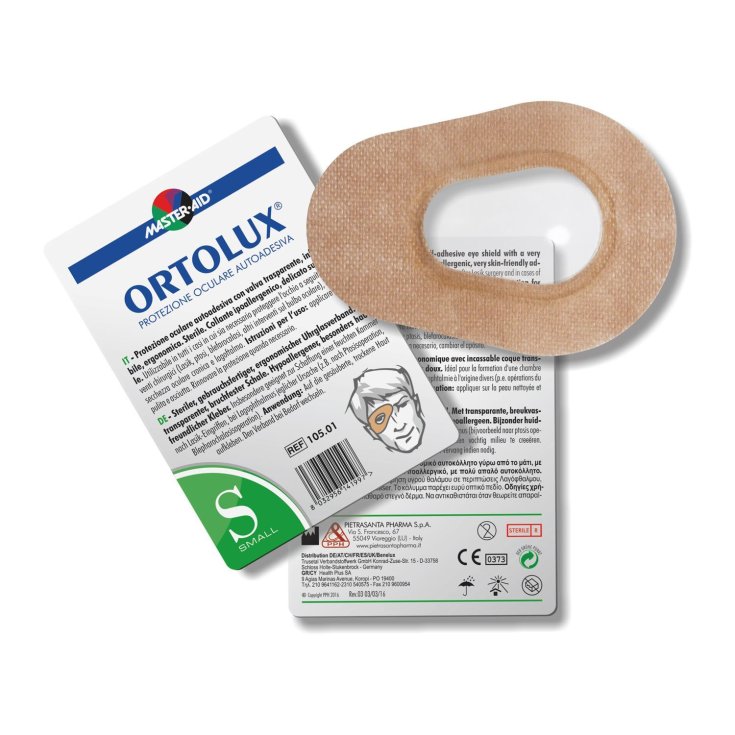 Master-Aid&reg; Ortolux&reg; Protezione Oculare Autoadesiva Con Valva Trasparente Small 1 Pezzo
