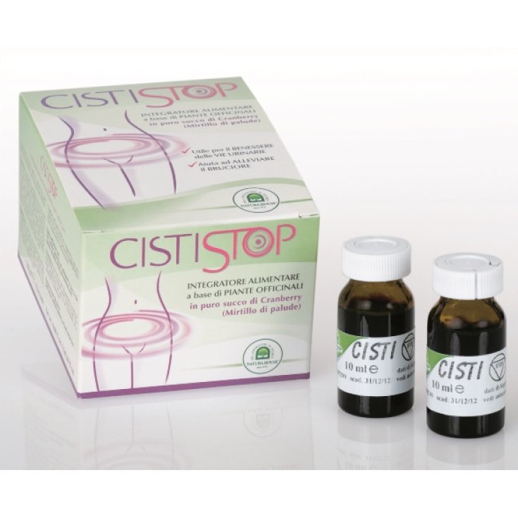 Natura Hause Cististop Integratore Alimentare 12 Flaconi Da 10ml