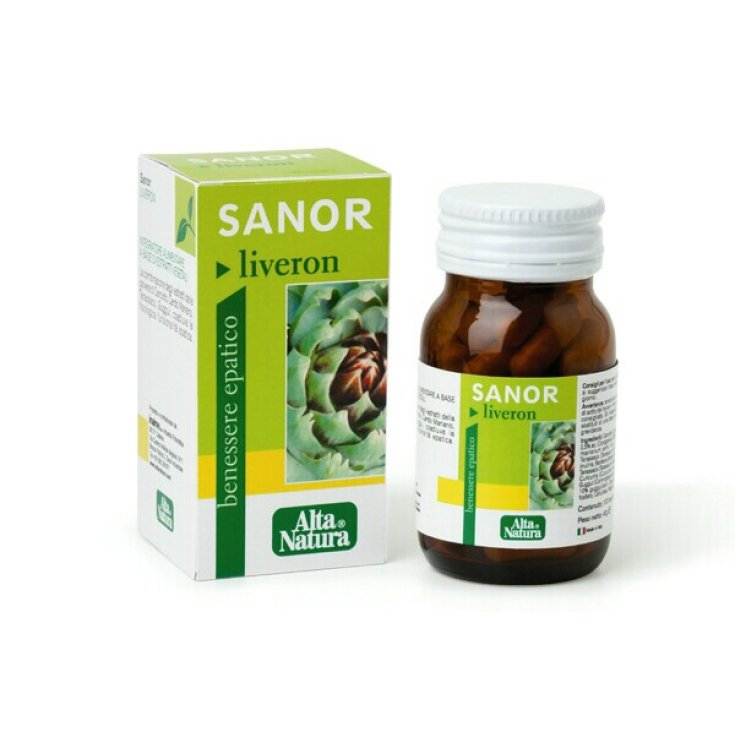AltaNatura Sanor Liveron Integratore Alimentare 100 Tavolette